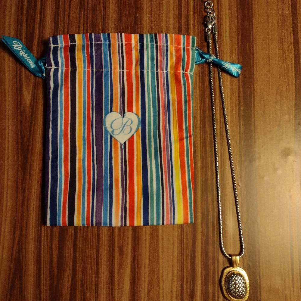 Brighton Ferrara Artisan Two Tone Pendant Necklace